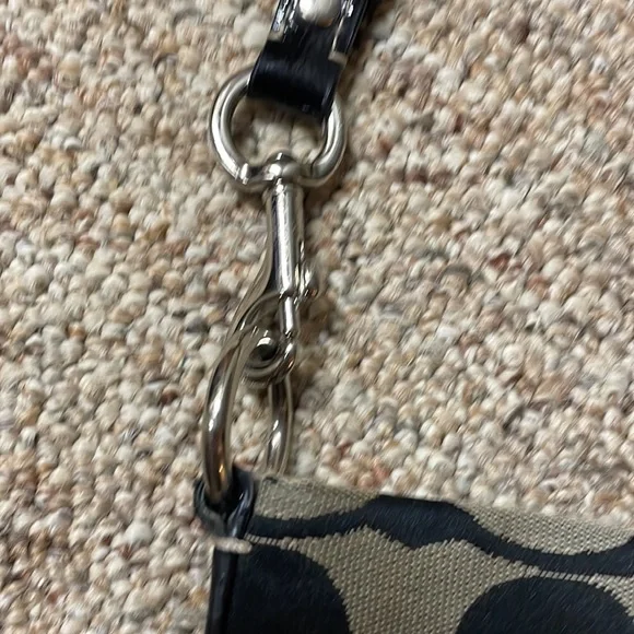 Coach Black Signature striped Crossbody bag - Picture 8 of 8